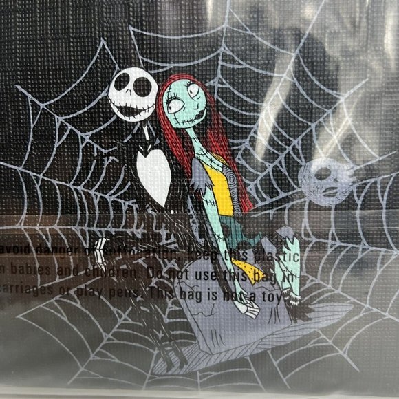 Disney Nightmare Before Christmas Tablecloth 60"x84” Jack And Sally Spiderwebs - Picture 7 of 12